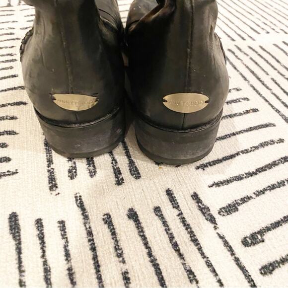 Jimmy Choo Black Studded Major Boots 9.5 / 40 - Picture 6 of 10